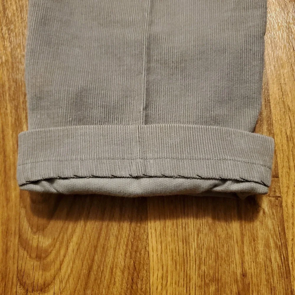 Vintage 80s Gap Pioneer Pants Mens 38x30 Gray Corduroy Western Made in USA